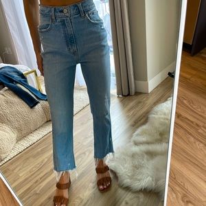 Abercrombie & Fitch high rise flat jeans 24